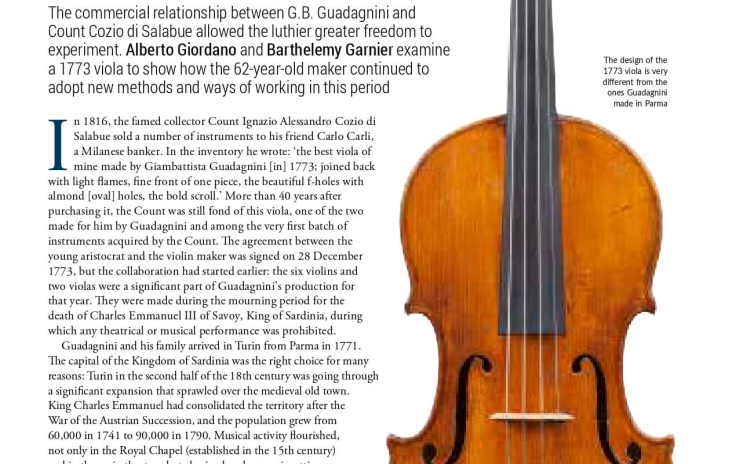 Guadagnini Viola - violoncelli viole Violini, e Alberto Giordano 